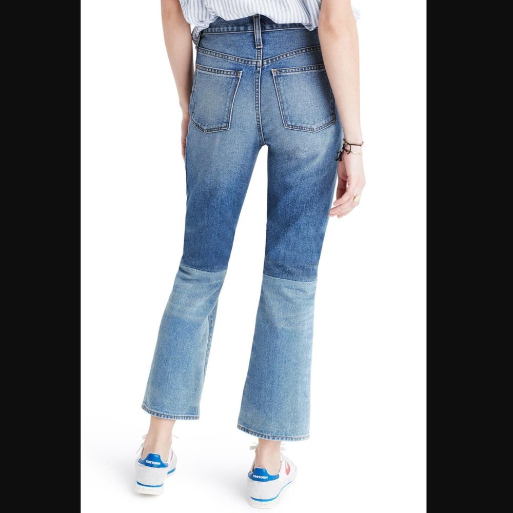 Madewell retro crop bootleg jeans